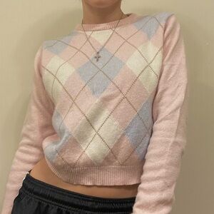 Brandy Melville Argyle Sweater